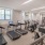 Fitness Center featuring cardio equipment, free weights and standing bikes