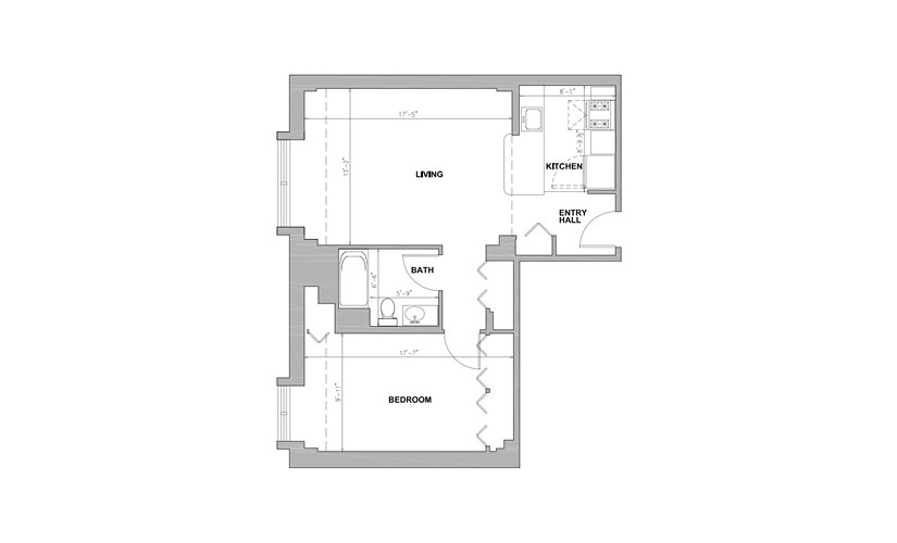 Floor Plans - South End Apartments | James & Harrison Court